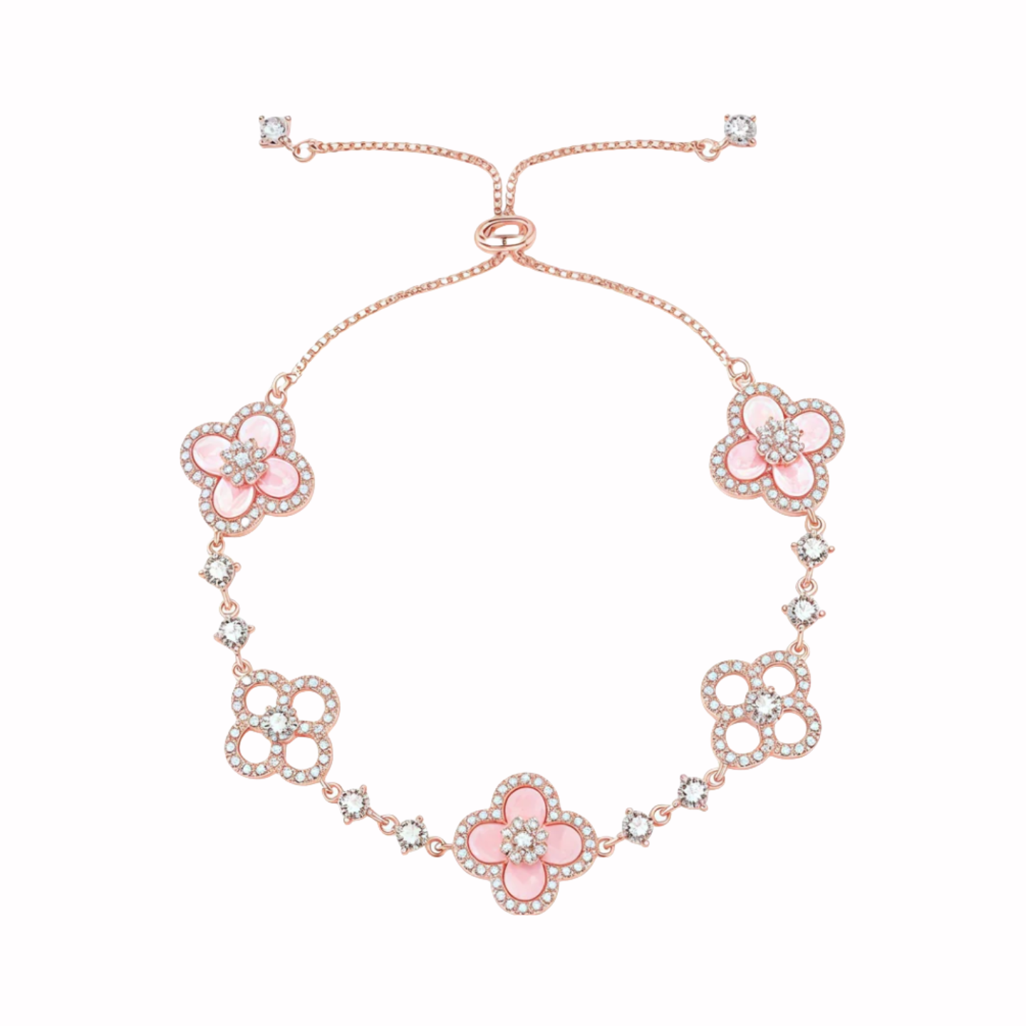 Crystal Flower Bracelet ❄️🌺