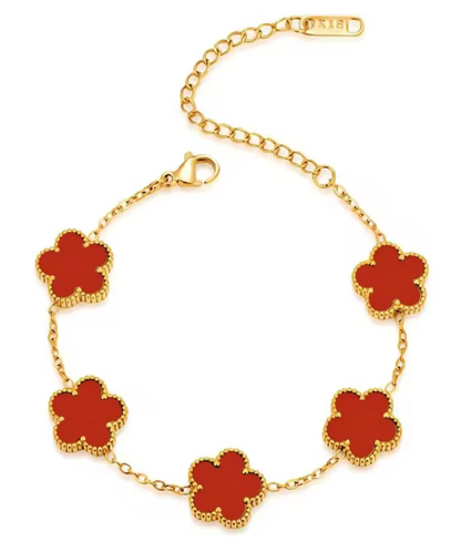 Clover Bracelet 🍀 Silver + 18k Gold Plating