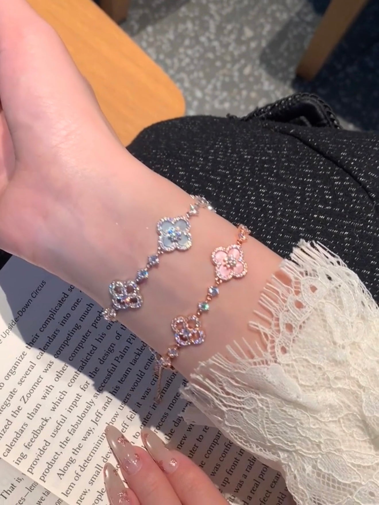 Crystal Flower Bracelet ❄️🌺